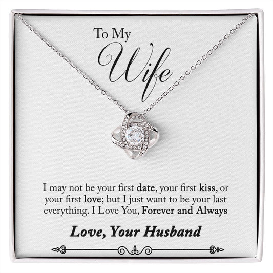 To My Wife - Love knot Necklace
