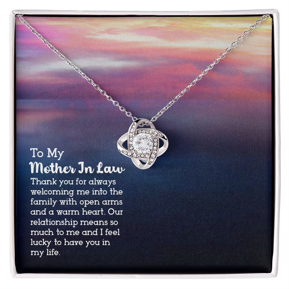 To My My Mother in Law - Love Knot Necklace