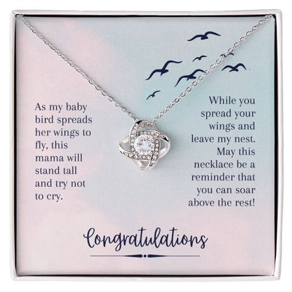 To My Daughter from Mom or Dad - Love Knot Necklace