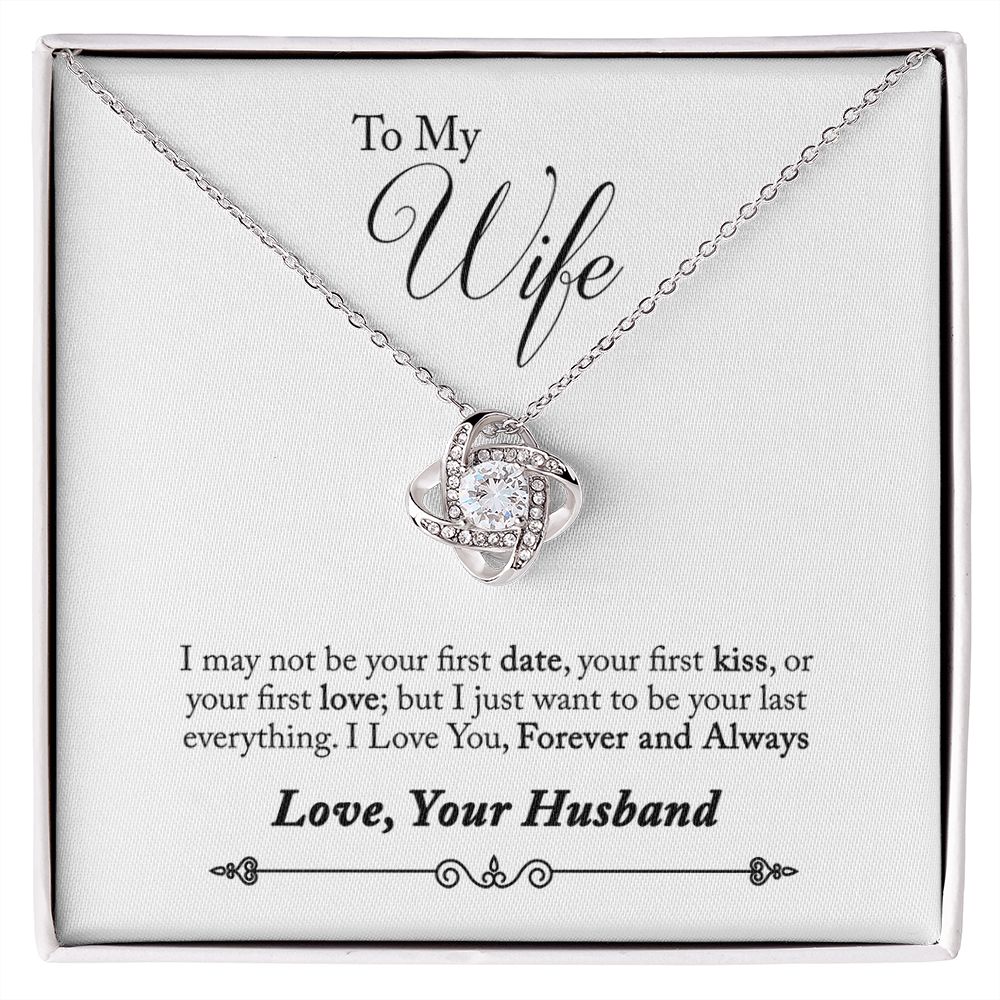 To My Wife - Love knot Necklace