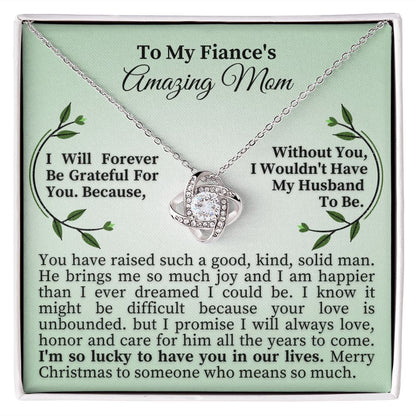 To My Fiance's Amazing Mom - Love Knot Necklace