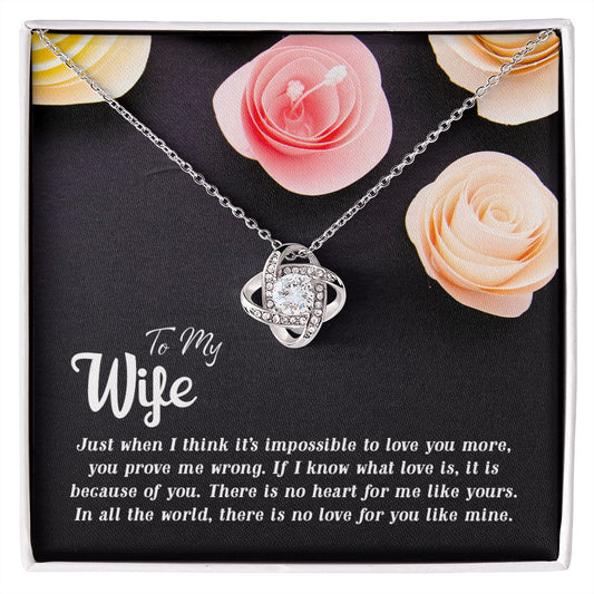 To My WIfe - Love Knot Necklace