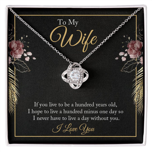 To My WIfe - Love Knot Necklace