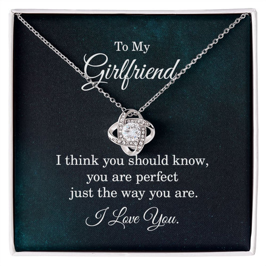To my girlfriend - I think you should know Love Knot Necklace