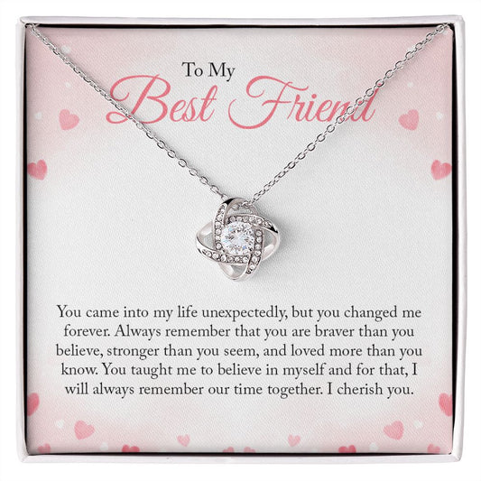 To My Vest Friend - Love Knot Necklace