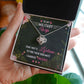 To My Military Wife - Love Knot Necklace