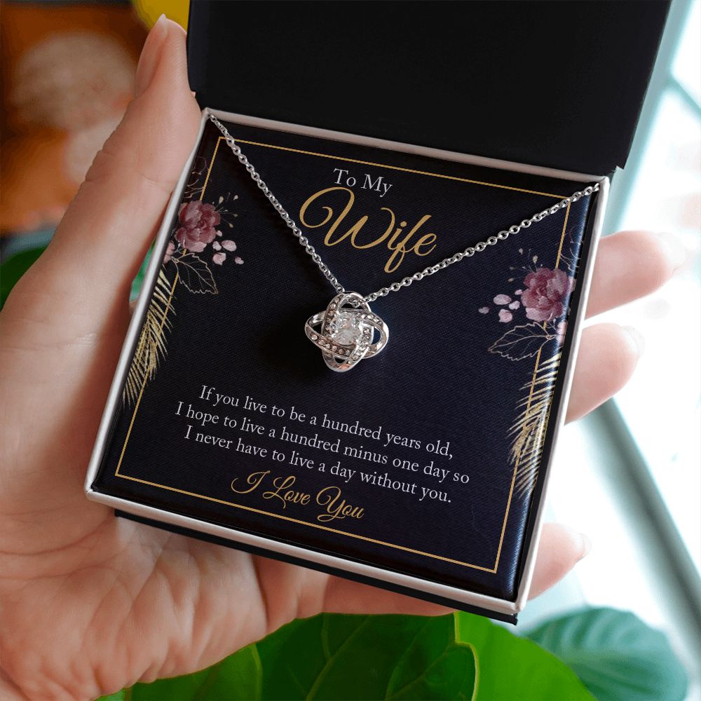 To My WIfe - Love Knot Necklace