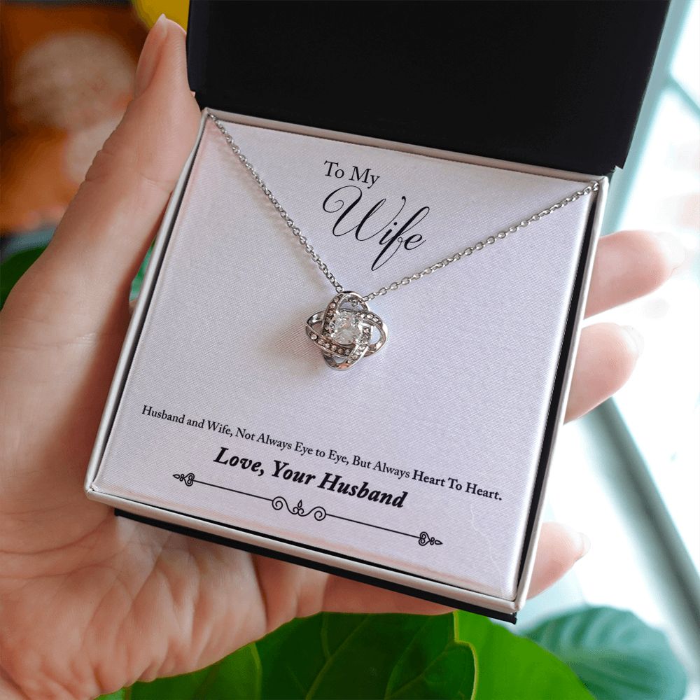 To Wife From Husband - Love Knot Necklace