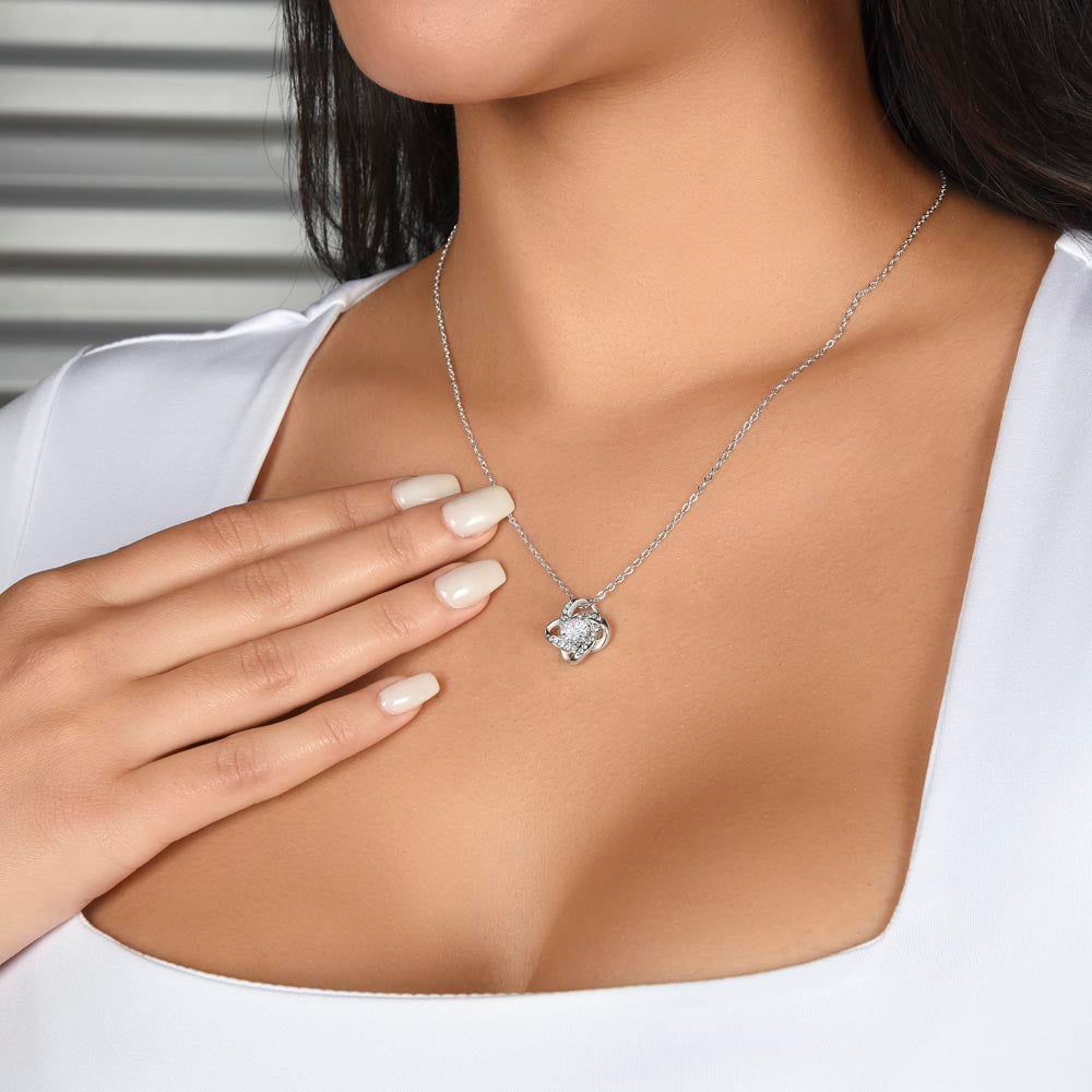 To My Best Mother in Law - Love Knot Necklace