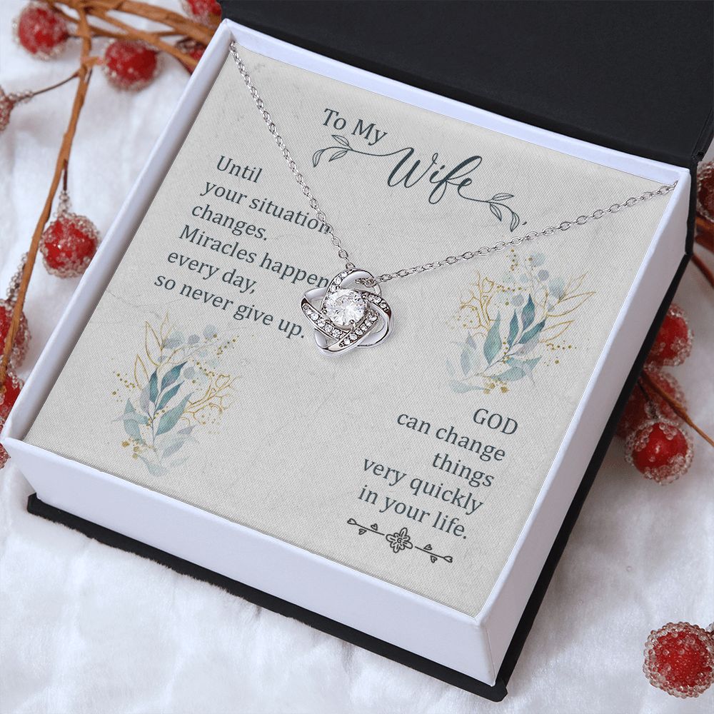 To My WIfe - Love Knot Necklace