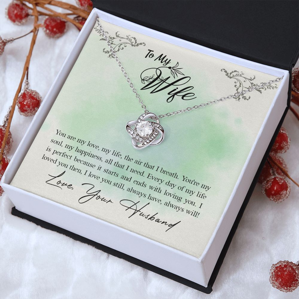 To My WIfe - Love Knot Necklace