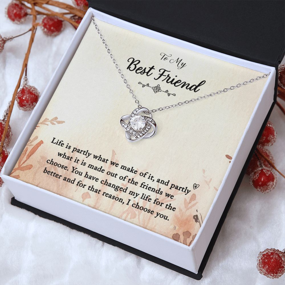 To My Best Friend - Love Knot Necklace