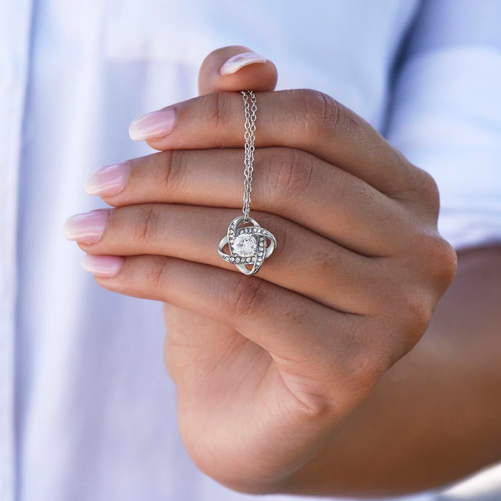 To Wife From Husband - Love Knot Necklace