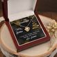 To My Granddaughter - Love Knot Necklace For Christmas