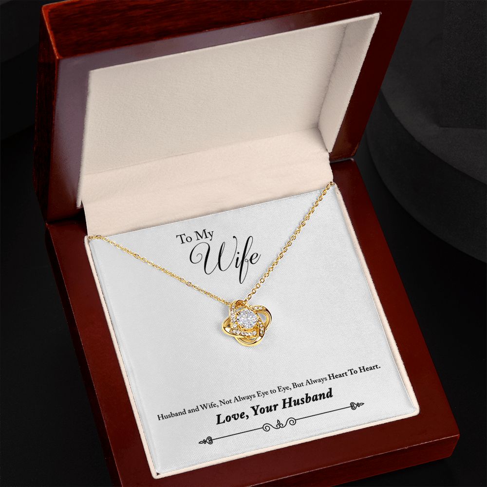 To Wife From Husband - Love Knot Necklace
