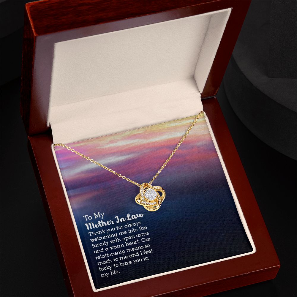 To My My Mother in Law - Love Knot Necklace
