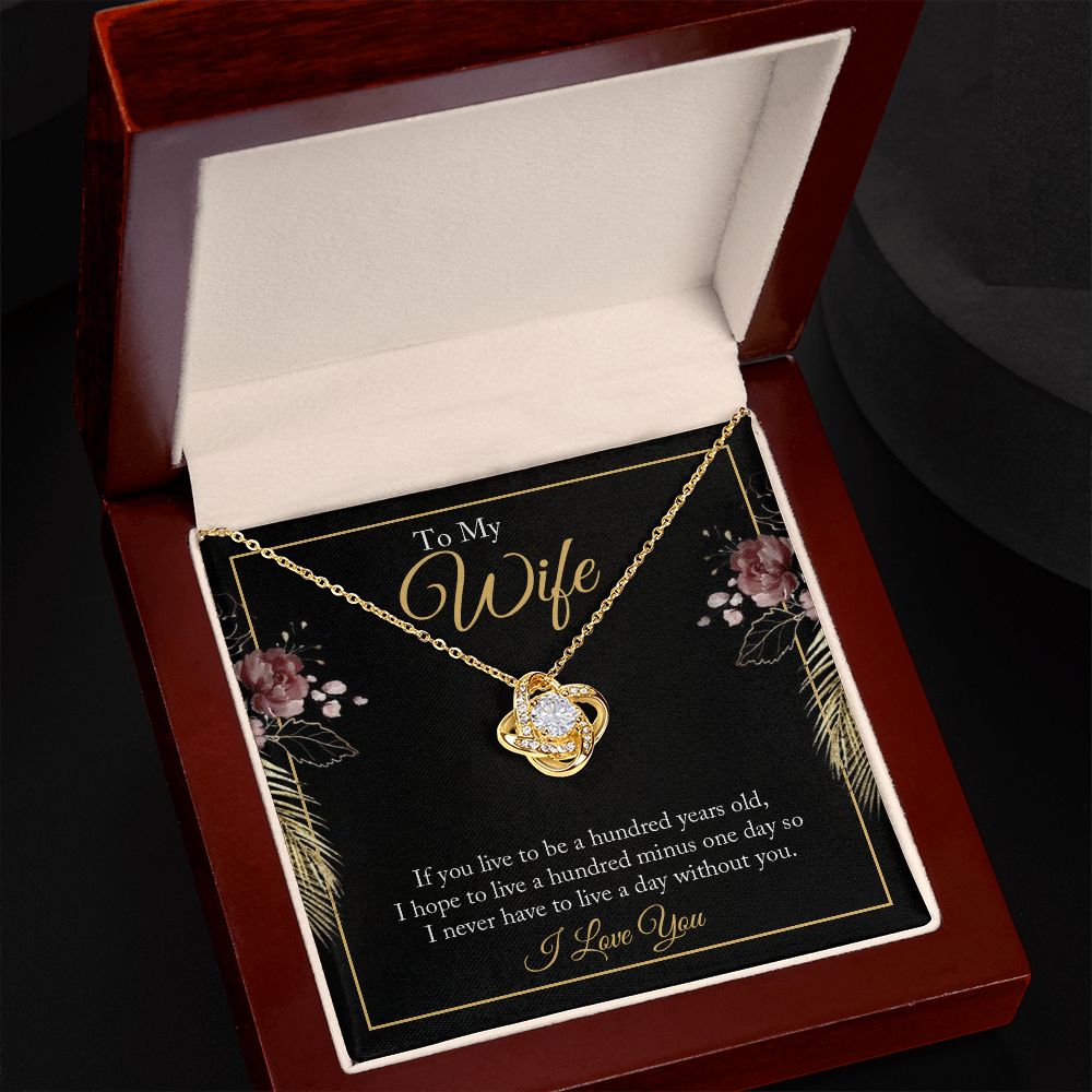 To My WIfe - Love Knot Necklace