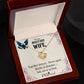 To My Military Wife - Love Knot Necklace