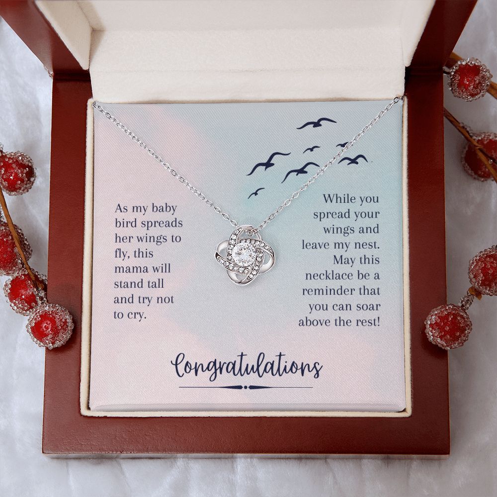 To My Daughter from Mom or Dad - Love Knot Necklace