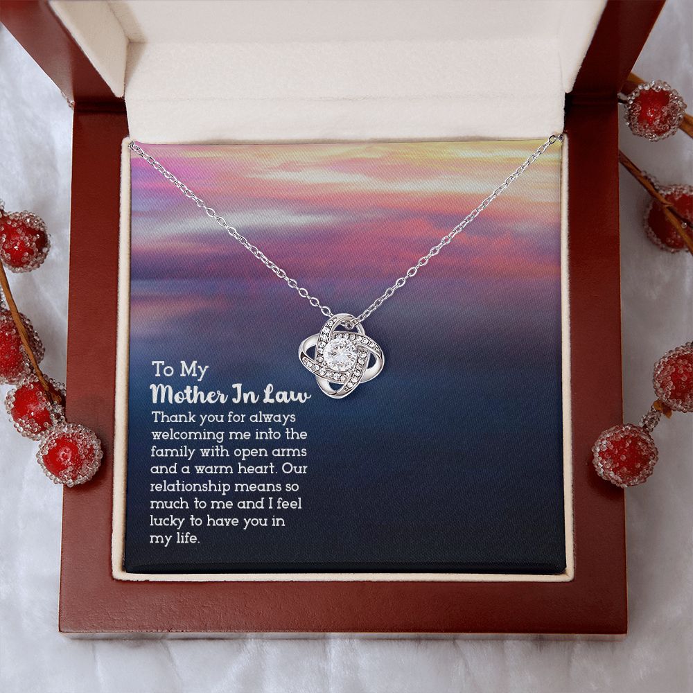 To My My Mother in Law - Love Knot Necklace
