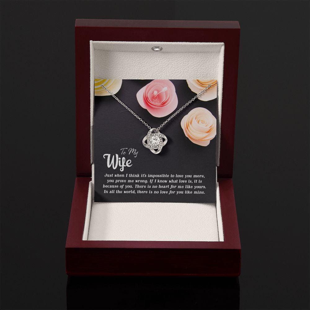 To My WIfe - Love Knot Necklace