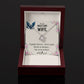 To My Military Wife - Love Knot Necklace
