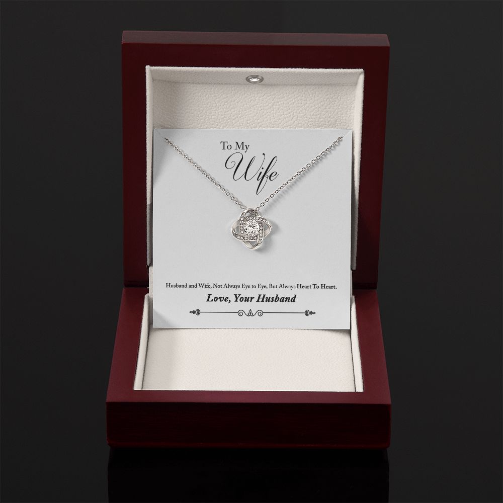 To Wife From Husband - Love Knot Necklace