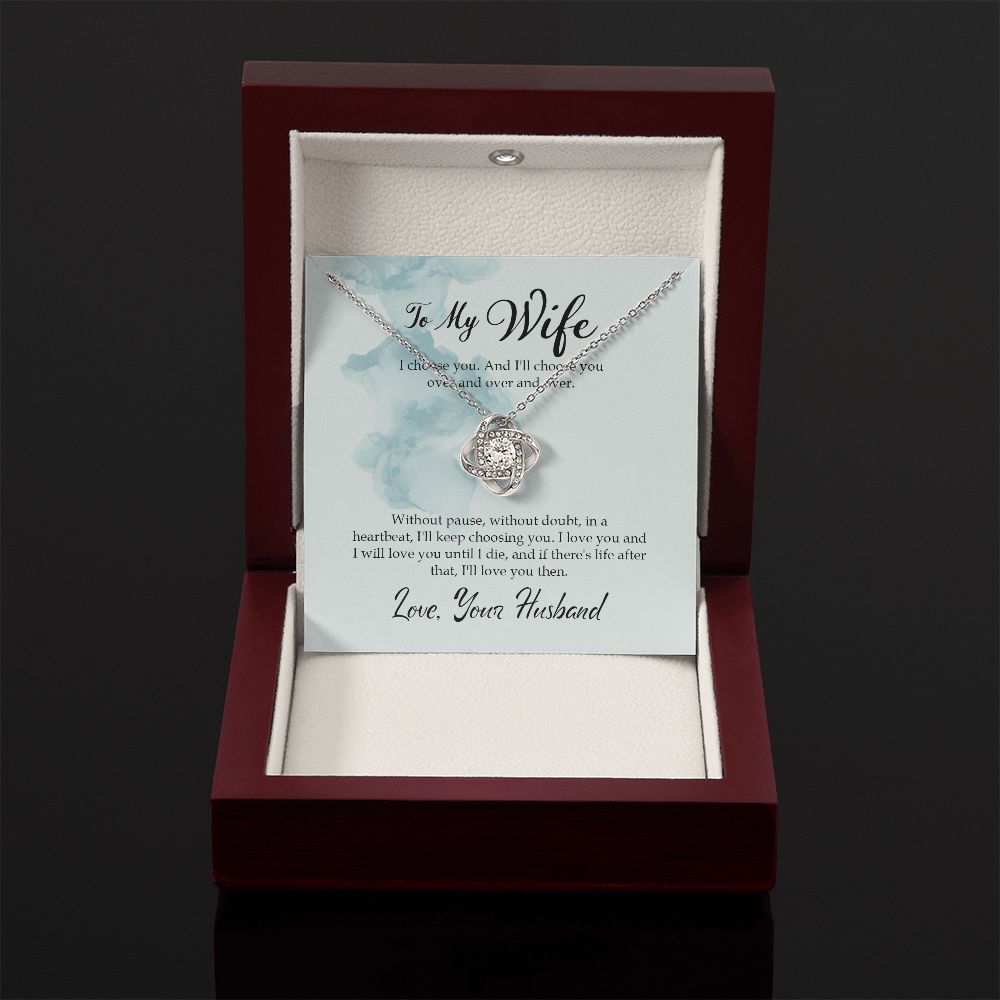 To My WIfe - Love Knot Necklace