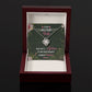 To My Military Wife - Love Knot Necklace