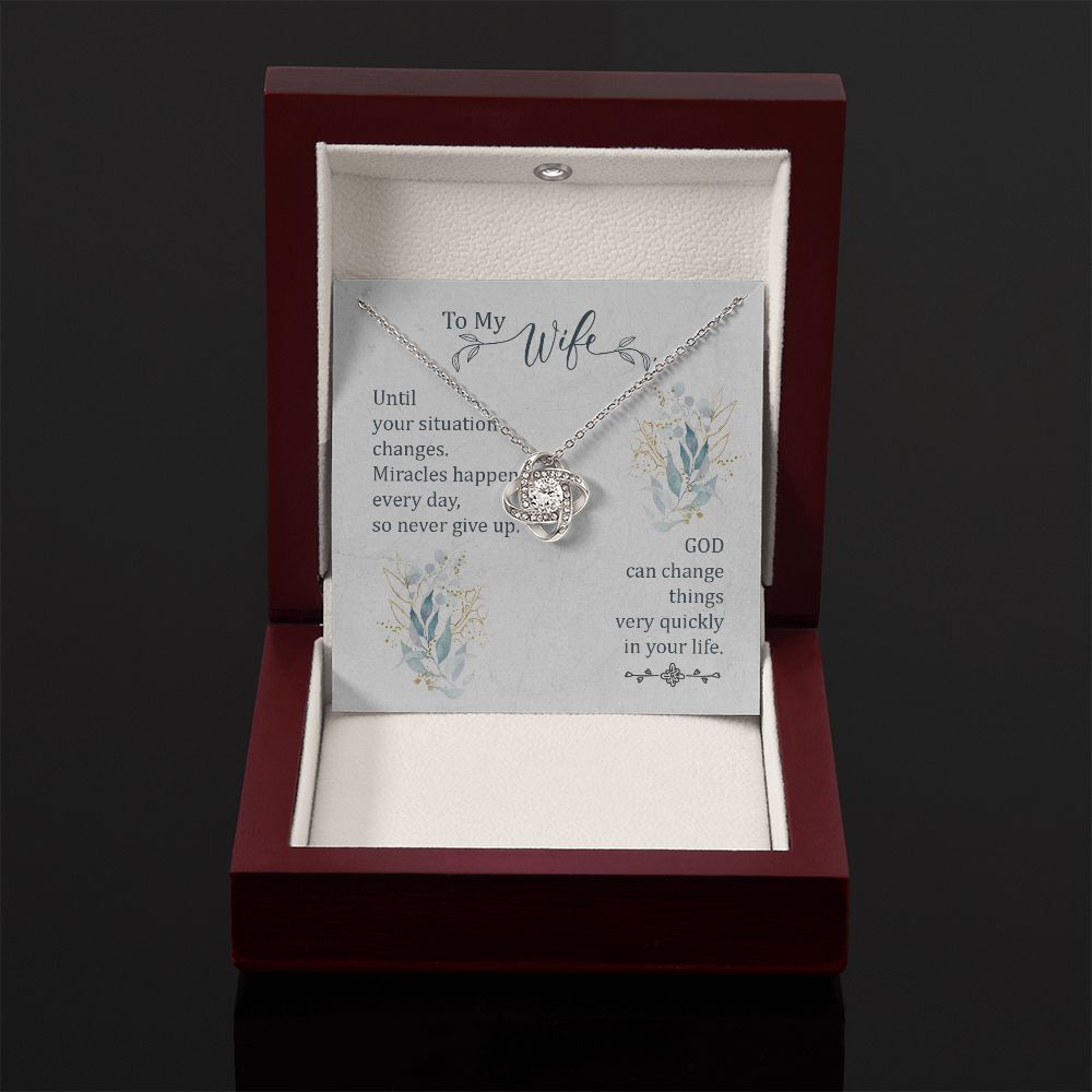 To My WIfe - Love Knot Necklace