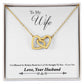 To My Wife - Interlocking Hearts Necklace