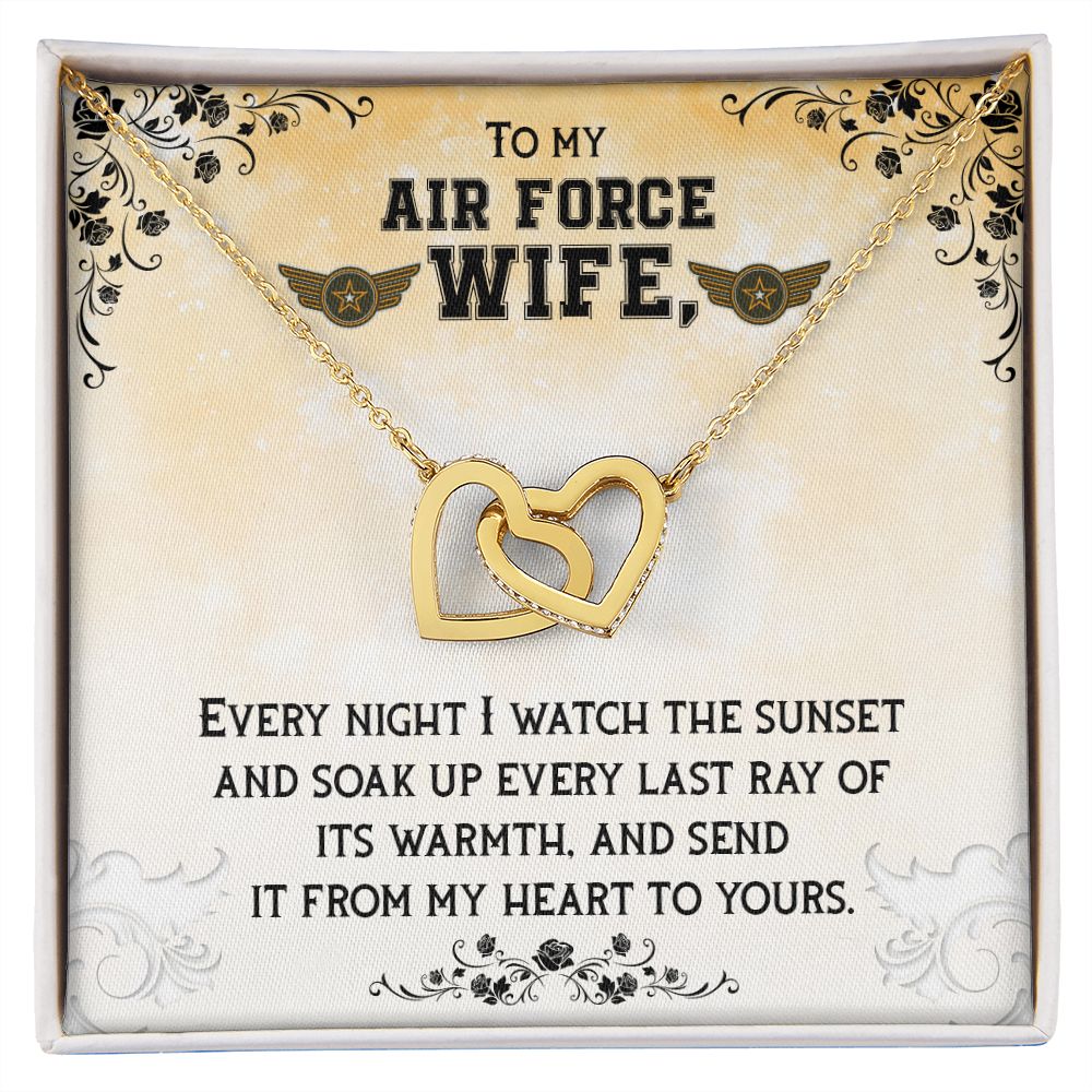 To My Wife - Interlocking Hearts Necklace