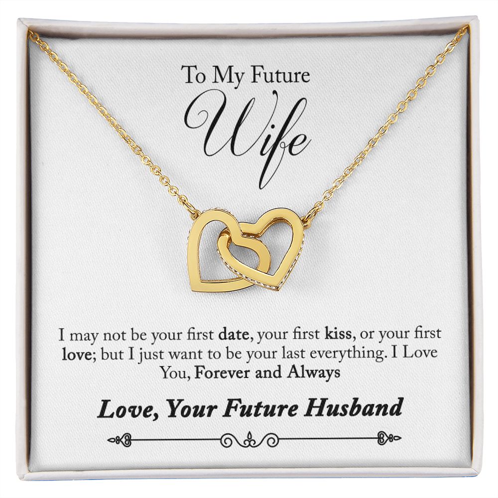 To My Future Wife -  Interlocking Hearts Necklace