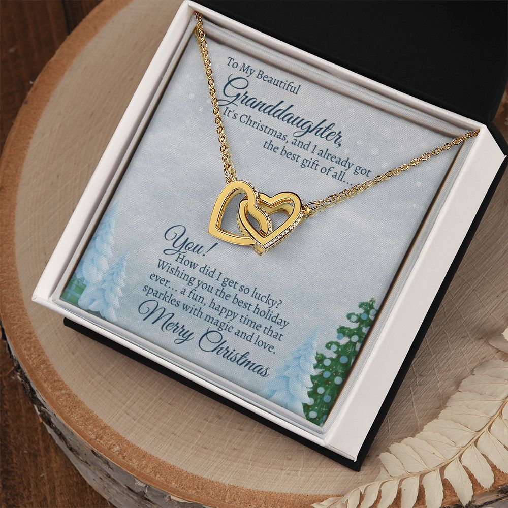 Granddaughter Interlocking Hearts Gift For Christmas