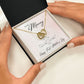 To My Mommy, Happy First Mothers Day - Interlocking Hearts Necklace
