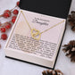 To My Wonderful Daughter - Interlocking Hearts Necklace
