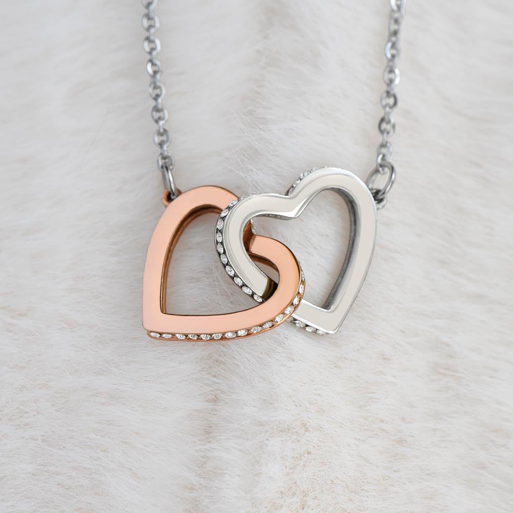 To My Best Friend - Interlocking Hearts Necklace
