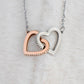 To My Wonderful Daughter - Interlocking Hearts Necklace