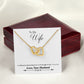 To My Wife - Interlocking Hearts Necklace