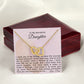 To My Wonderful Daughter - Interlocking Hearts Necklace
