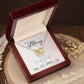 To My Mommy, Happy First Mothers Day - Interlocking Hearts Necklace