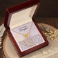 To My Wonderful Daughter - Interlocking Hearts Necklace