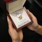 To My Mommy, Happy First Mothers Day - Interlocking Hearts Necklace