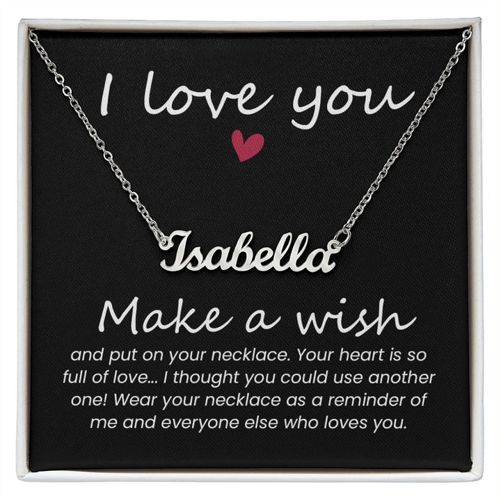 Put your name on a necklace deals