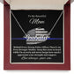 Police Mom Gift Necklace - To My Beautiful Mom - Handwriting Name Necklace
