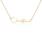 To My Beautiful Wife - Signature Style Name Necklace