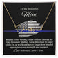 To My Beautiful Mom - Handwriting Name Necklace
