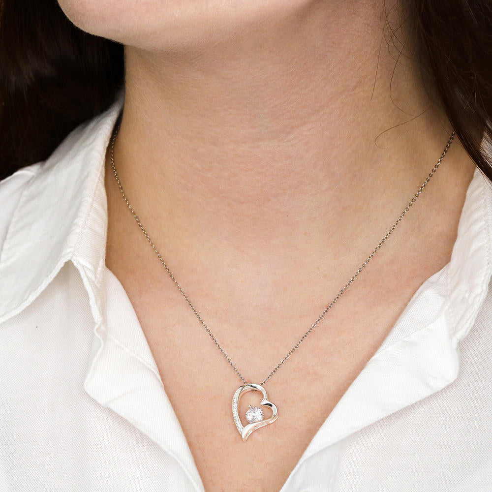 To My Beautiful Granddaughter - Forever Love Necklace