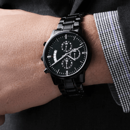 Police Retirement  - Black Watch With Card